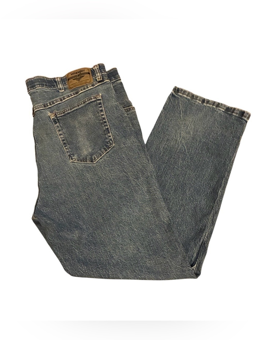 Wrangler Regular Fit Jeans Men 38x28 Blue Denim Straight Leg Y2K Western